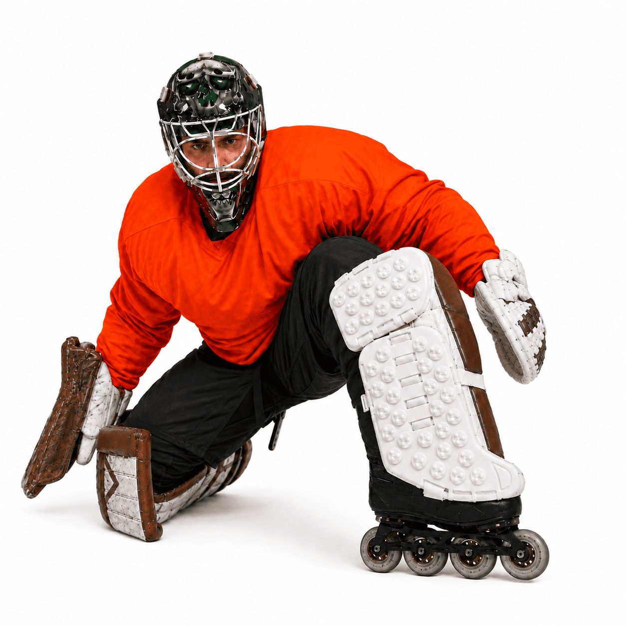 Train Anywhere. Play Everywhere. Slide Like It’s Ice. Rollie Goalie off-ice goalie slide plates for hockey training and play