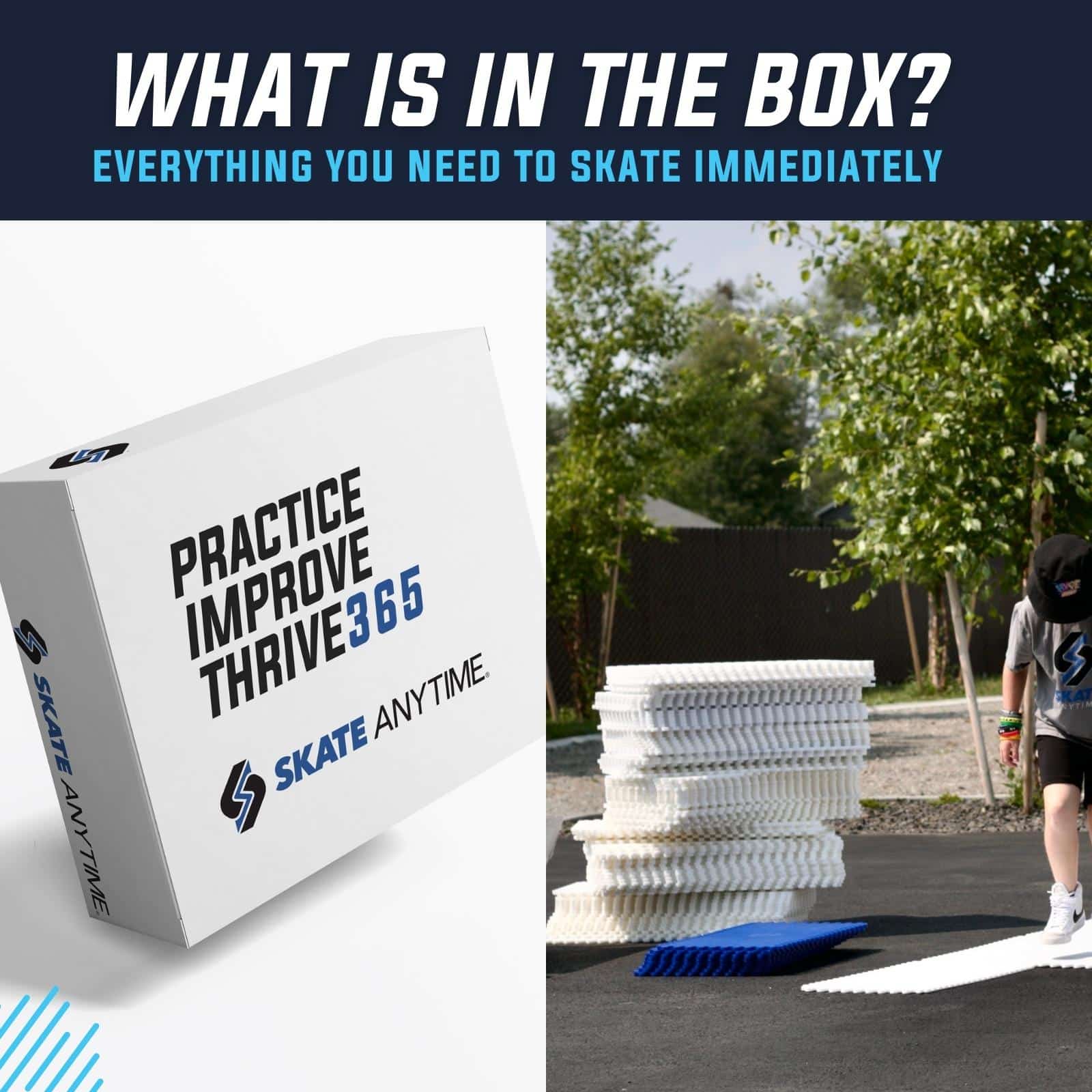 Skate Anytime - Starter Kit 5'x5' - Synthetic Ice For Hockey